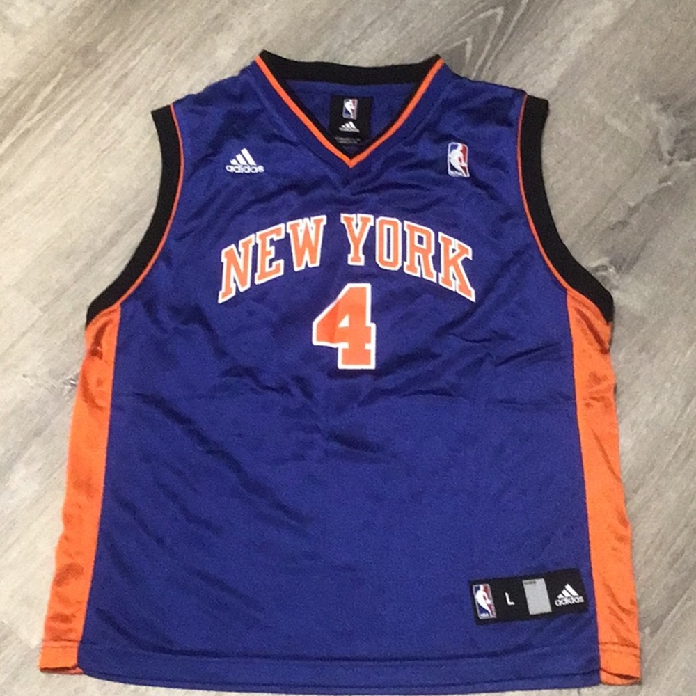 Adidas NBA Nate Robinson # 4 New York Classic player Boys Jersey size L - Picture 4 of 7